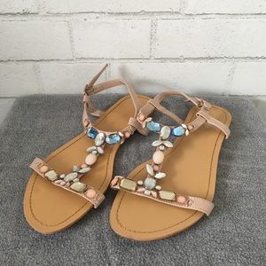 Madeline Stuart Jeweled Sandals 👡